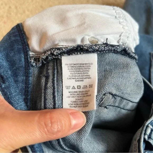 2/$15 Free People Womens Skinny Jeans Pants size W30S CutOut Distressed Denim - Picture 6 of 16